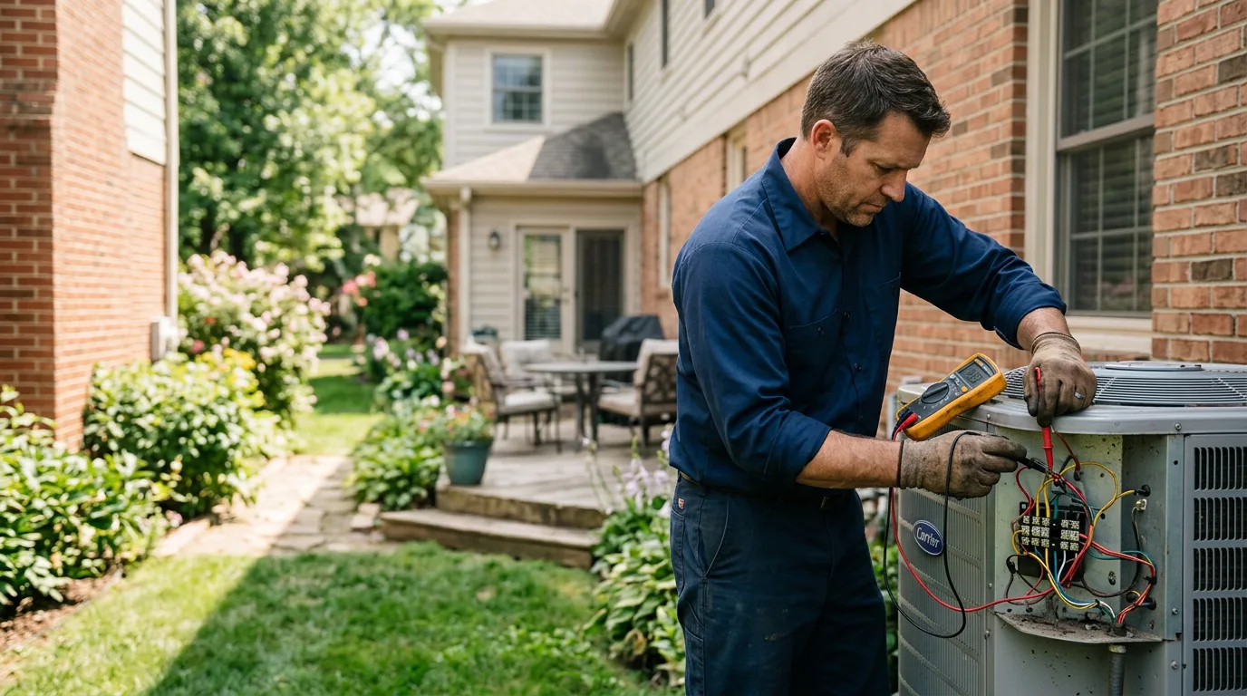 HVAC technician working near Collyer, KS
